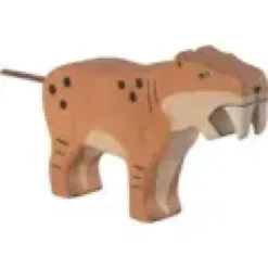 Figurine tigre à dents de sabre