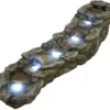 Fontaine de jardin brembo allongée rochers et pierres, avec éclairage led - ubbi