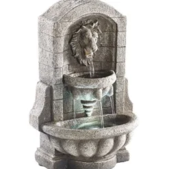 Fontaine d'intérieur sculpture lion