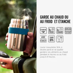 Food flask isotherme-ocean-400ml-anti-fuite-6h chaud 8h froid-avec cuillère Océan