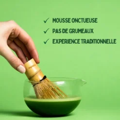 Fouet à matcha en bambou