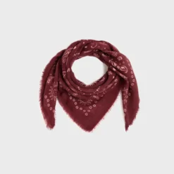 Foulard en laine louise bordeaux Bordeaux