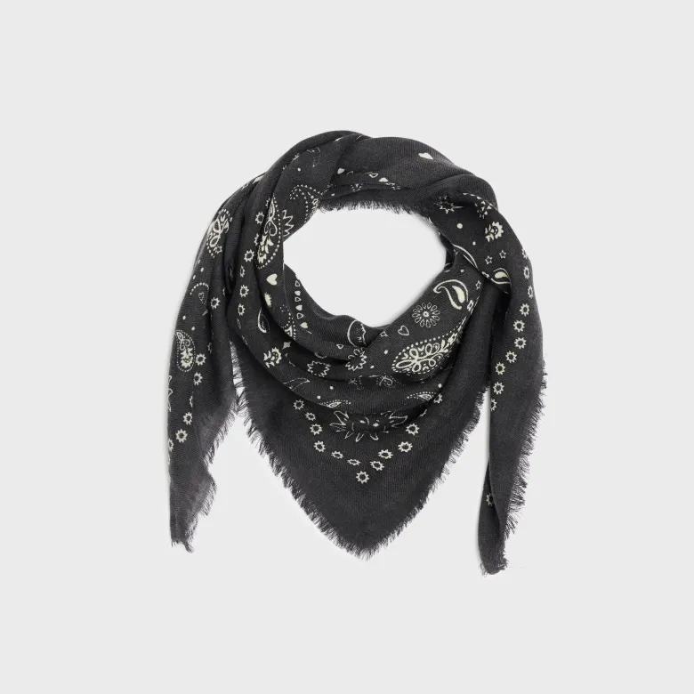Foulard en laine louise gris Gris