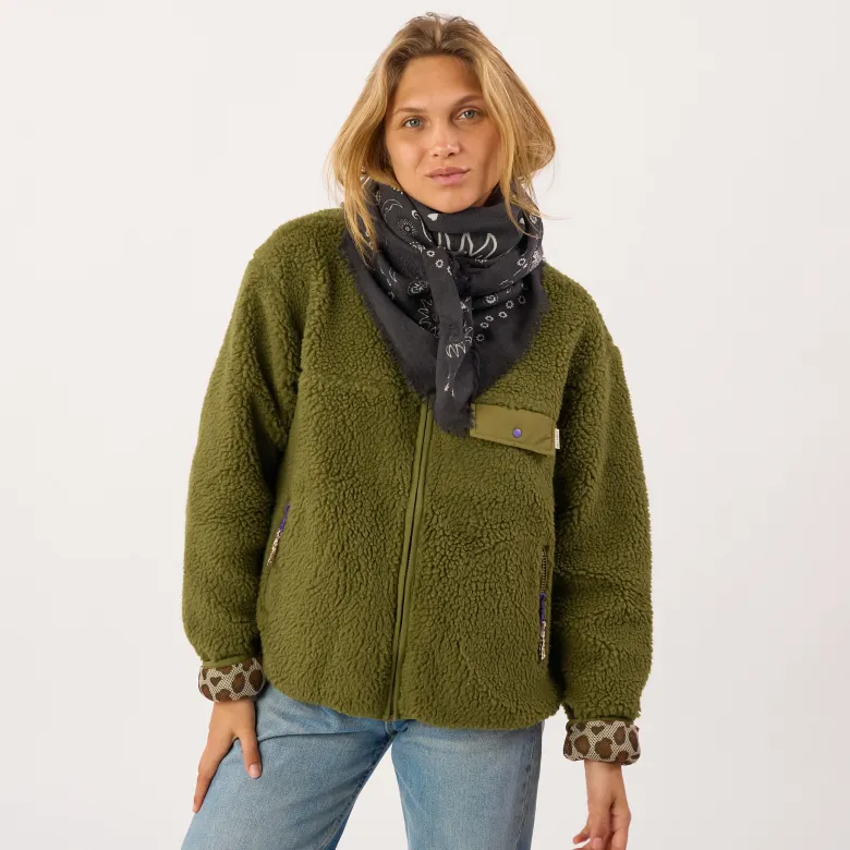 Foulard en laine louise gris Gris