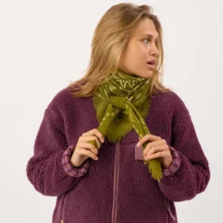 Foulard en laine louise kaki Kaki