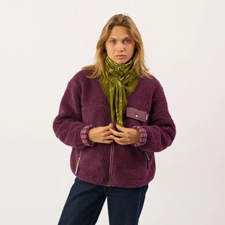 Foulard en laine louise kaki Kaki