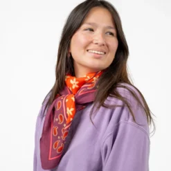 Foulard femme en coton bio célestine