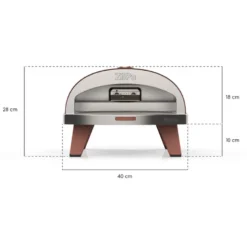 Four à pizza piana à gaz terracotta