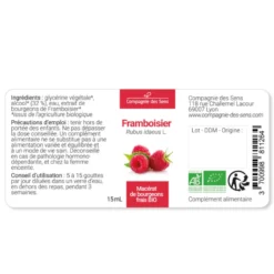 Framboisier bio - 15ml (rubus idaeus) – macérat concentré de bourgeons frais 15
