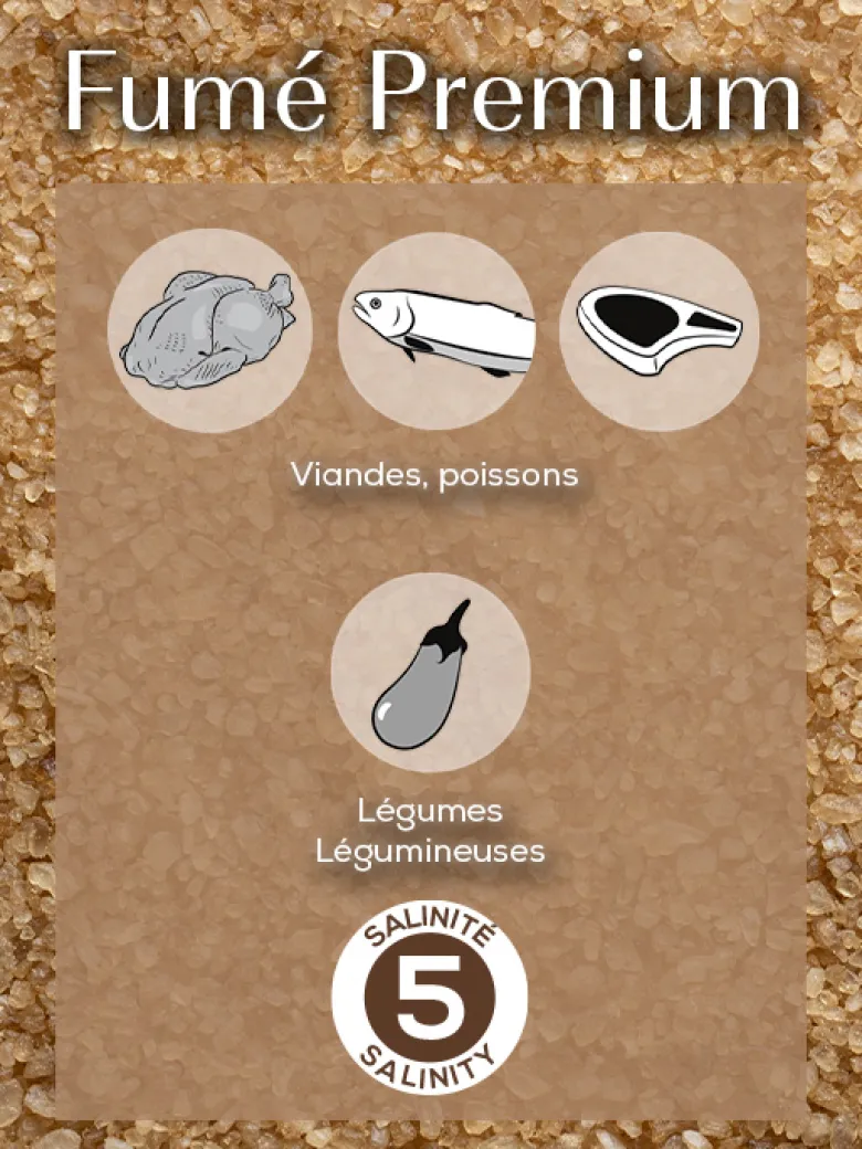 Fumé premium sel fumé artisanal, 150g