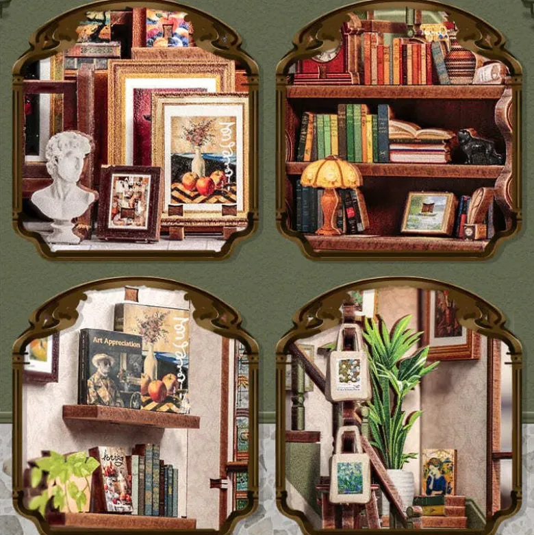 Gallery bookstore - maquette booknook serre-livre