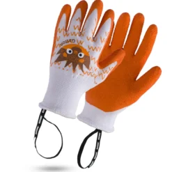 Gant de jardinage enfant orange, gaston le hérisson - rostaing - 6-8 ans