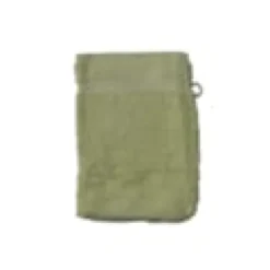 Gant de toilette coton bio coloris vert