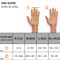 Gants chauds en polaire polar liner m