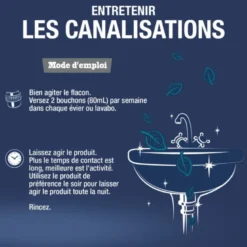 Gel entretien canalisations – 900 ml
