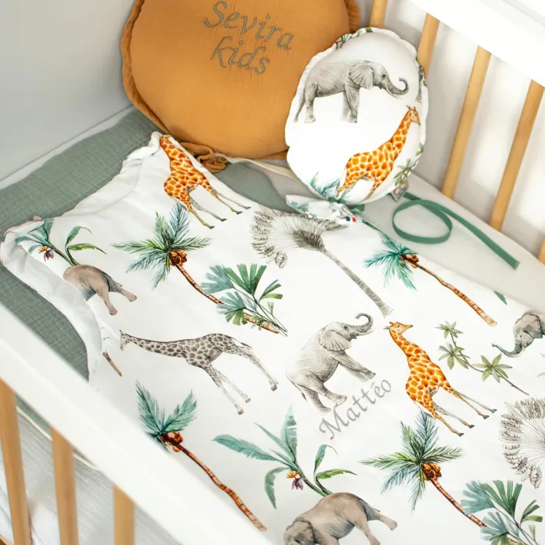Gigoteuse sans manches coton safari -