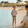 Gilet de natation pour enfant en néoprène bleu