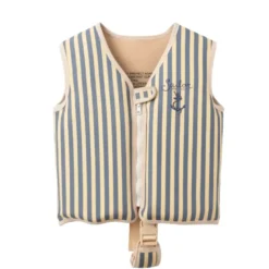 Gilet de natation pour enfant en néoprène bleu