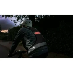 Gilet fluo-réfléchissant led - l - noir