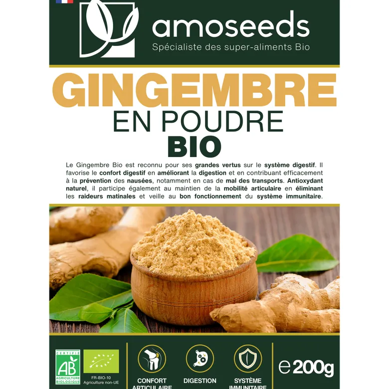 Gingembre en poudre bio 200g