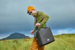 Glacière isotherme-gris-25 litres-contenir 30 canettes-36h glacé-tissu recyclé Gris