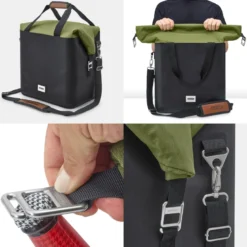 Glacière isotherme-olive-25 litres-contenir 30 canettes-36h glacé-tissu recyclé Olive