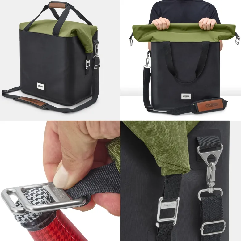Glacière isotherme-olive-25 litres-contenir 30 canettes-36h glacé-tissu recyclé Olive