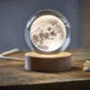 Globe cristal lumineux plein lune