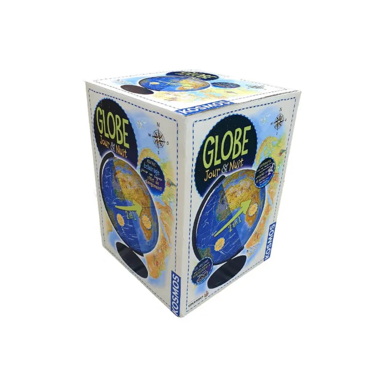 Globe jour et nuit avec éclairage