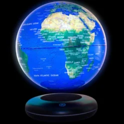 Globe terrestre lumineux en lévitation