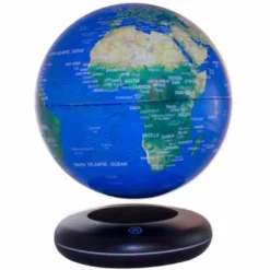Globe terrestre lumineux en lévitation