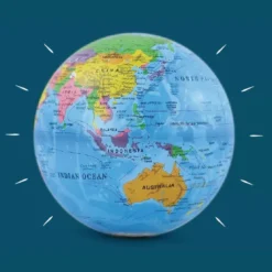 Globe terrestre rotatif lumineux