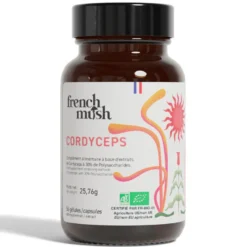 Gélules à l'extrait de cordyceps énergie, performance, libido French Mush