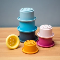 Gobelets empilables en silicone