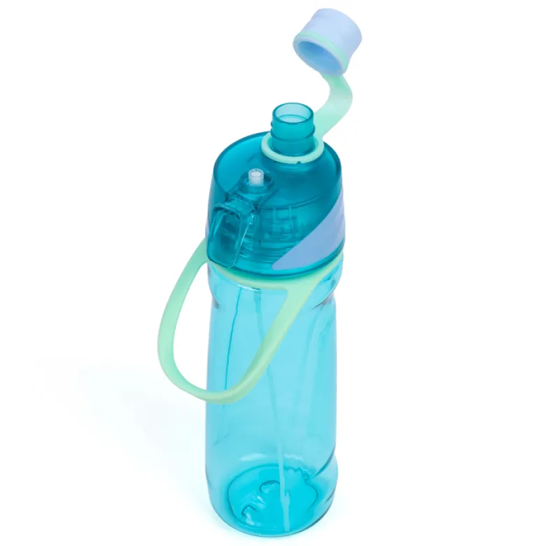 Gourde avec brumisateur intégré 650 ml pour activités de plein air et sport