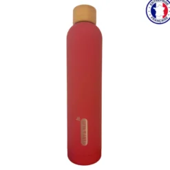 Gourde isotherme inox rose 1 l, vert et bleu