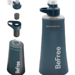Gourde souple filtre à eau katadyn befree ac 1l bleue