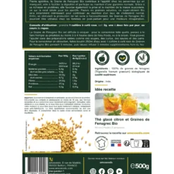 Graines de fenugrec bio 500g