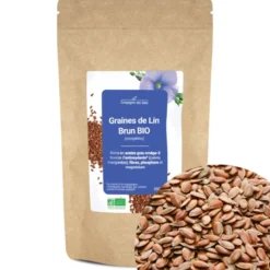 Graines de lin brun bio - 250g (complètes) - riche en oméga-3