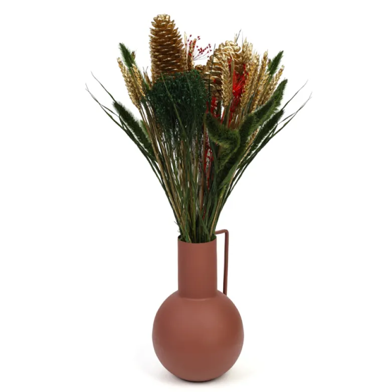 Grand bouquet de fleurs séchées esprit champêtre