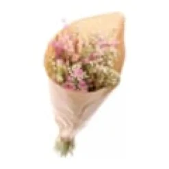 Grand bouquet fleurs séchées blanc &am