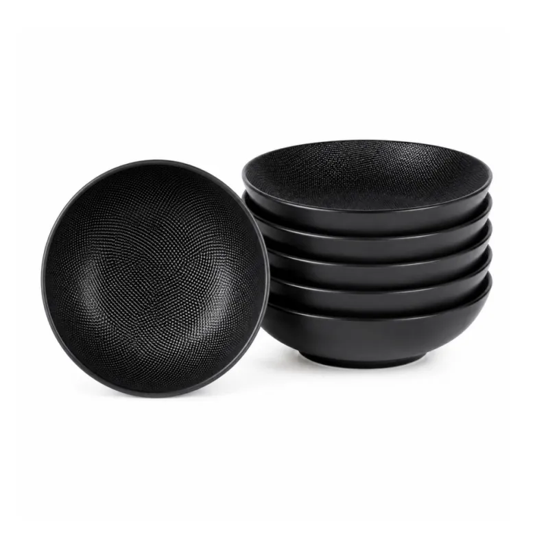 Grande assiette creuse vésuvio 25 cm Noir