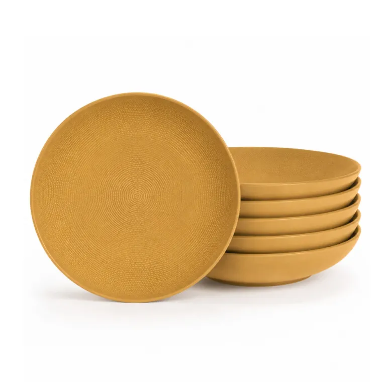 Grande assiette creuse vésuvio 25 cm Safran