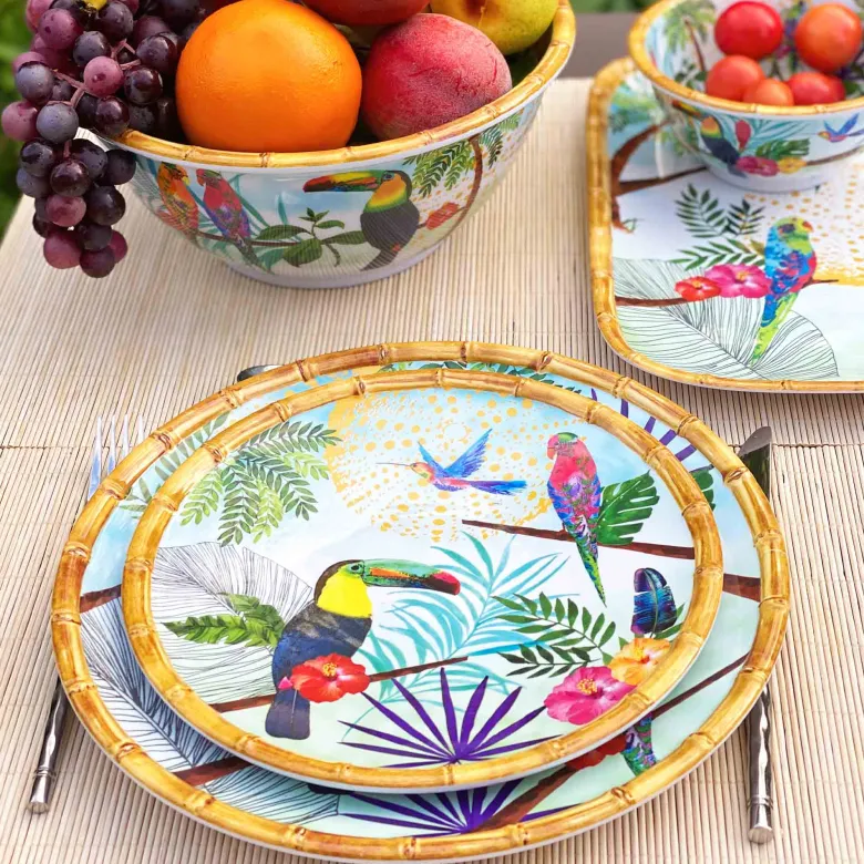 Grande assiette plate mélamine rio 28cm