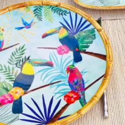 Grande assiette plate mélamine rio 28cm