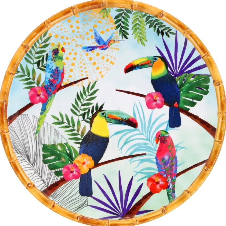 Grande assiette plate mélamine rio 28cm