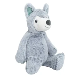 Grande peluche toute douce - loup gris