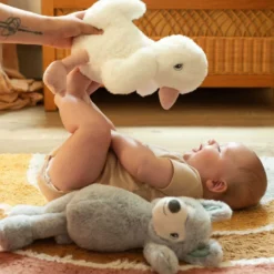 Grande peluche toute douce - loup gris