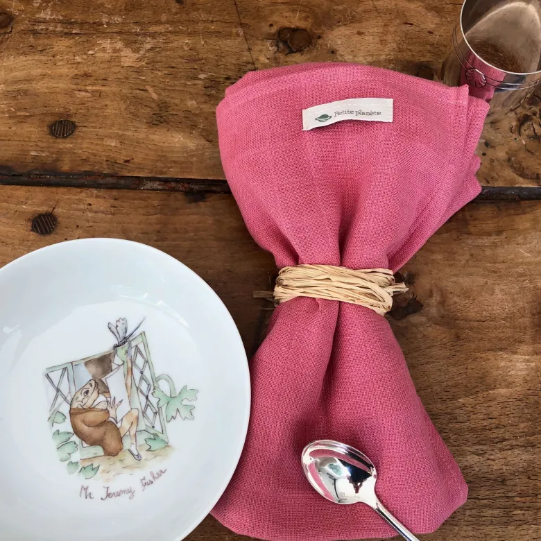 Grande serviette framboise