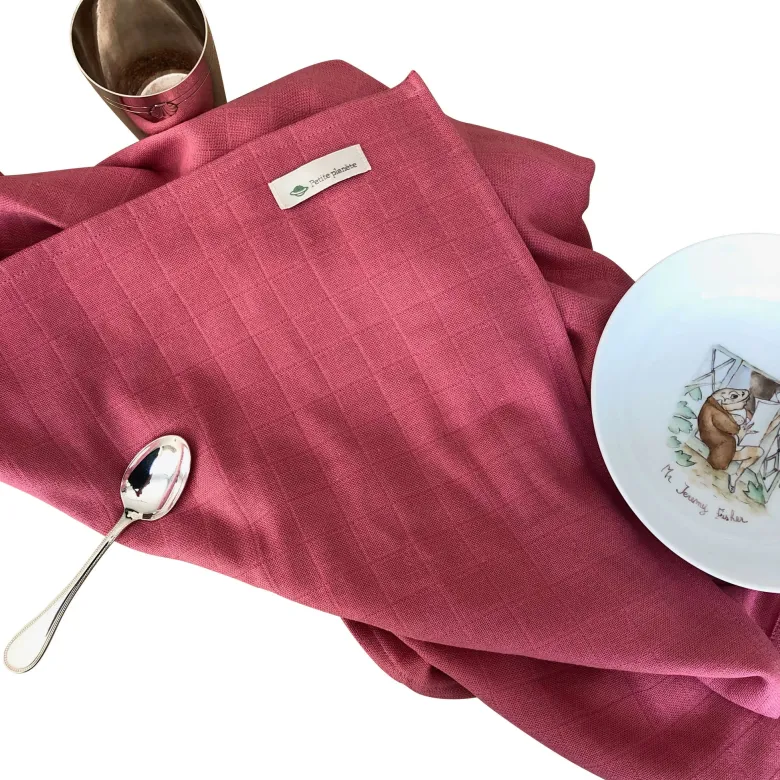 Grande serviette framboise